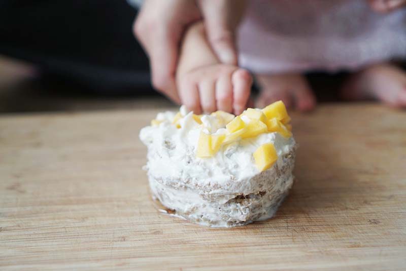 Healthy Whole Wheat Smash Fruit Cake for Baby